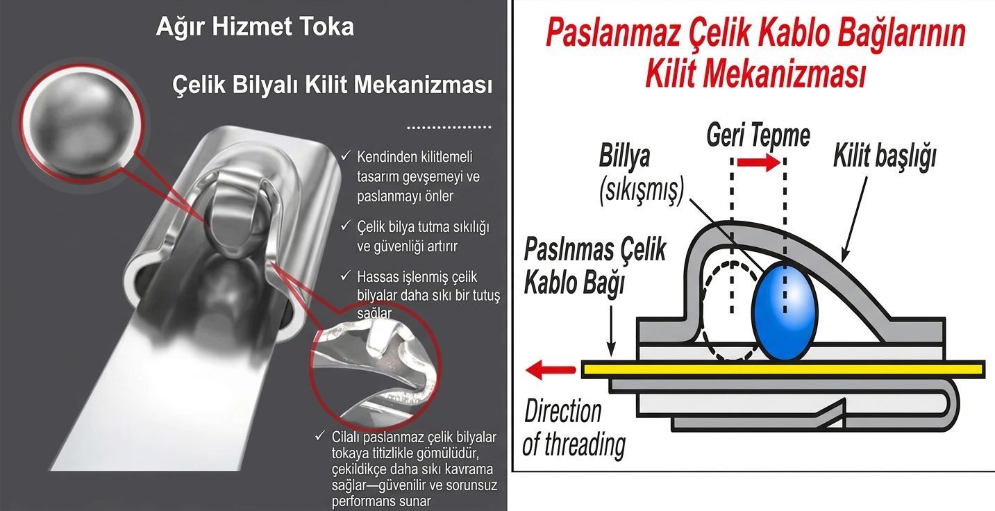 Çelik Bilyalı Kilitleme Sistemi